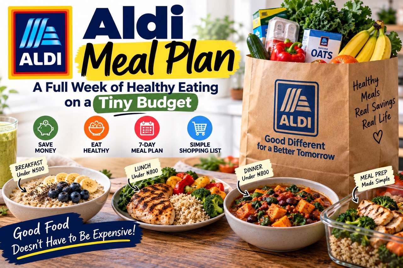 Aldi Meal Plan: A Full Week of Healthy Eating on a Tiny Budget