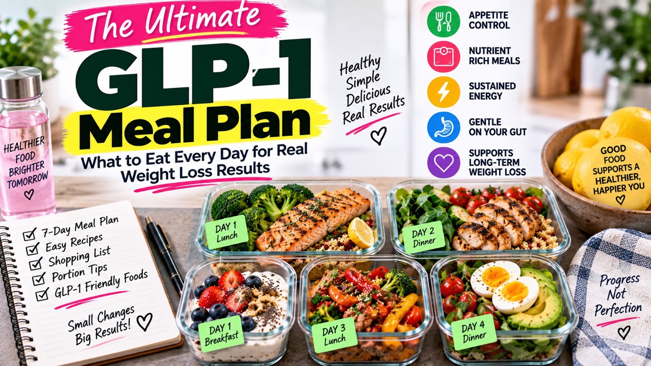 The Ultimate GLP-1 Meal Plan: What to Eat Every Day for Real Weight Loss Results