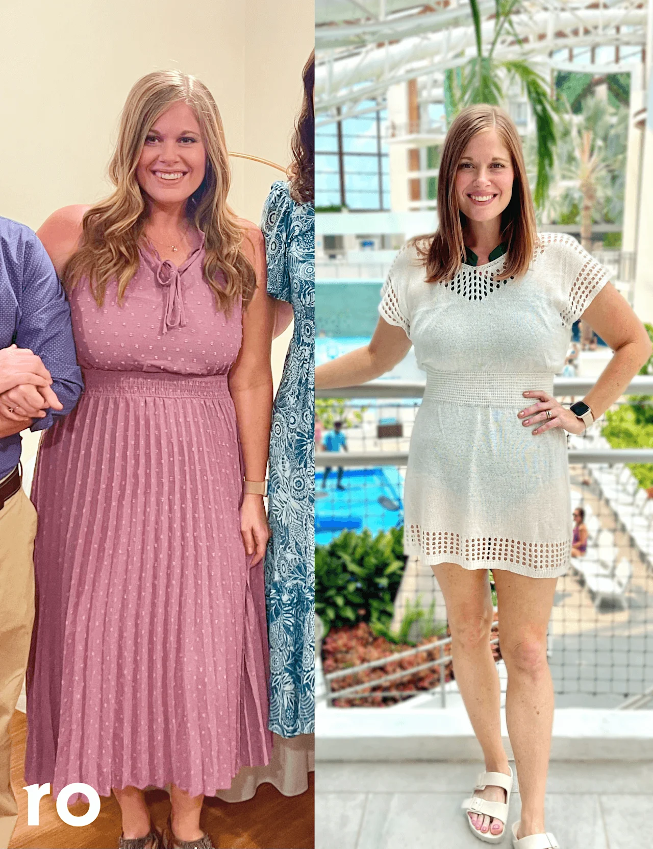 Kristen B before and after GLP-1 weight loss transformation