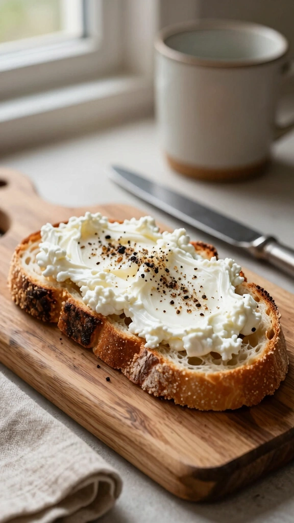 High-Protein Cottage Cheese Toast