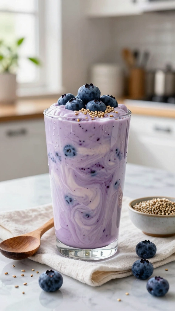 Berry & Hemp Seed Kefir Drink