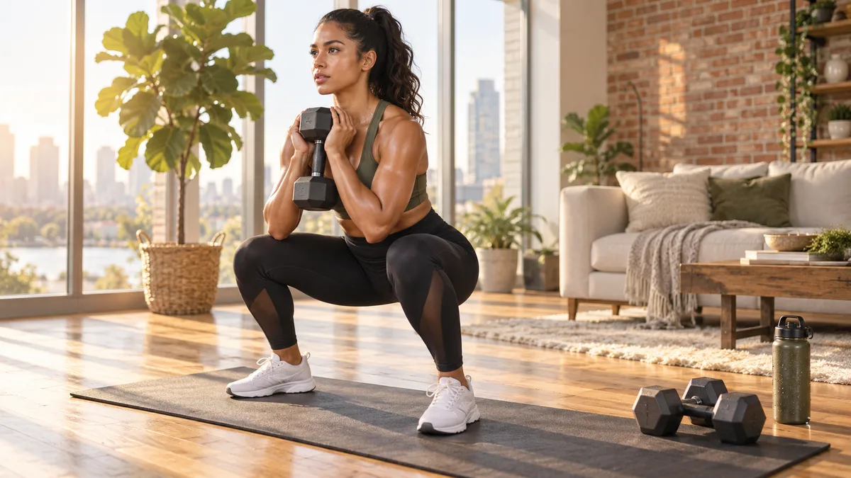 10 Lower Body Dumbbell Workout Moves for Stronger Legs and Glutes at Home