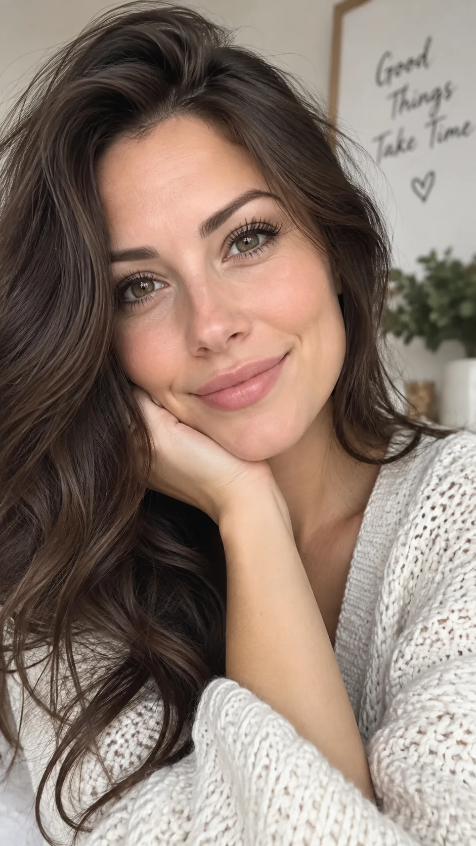 A close-up photo of a woman