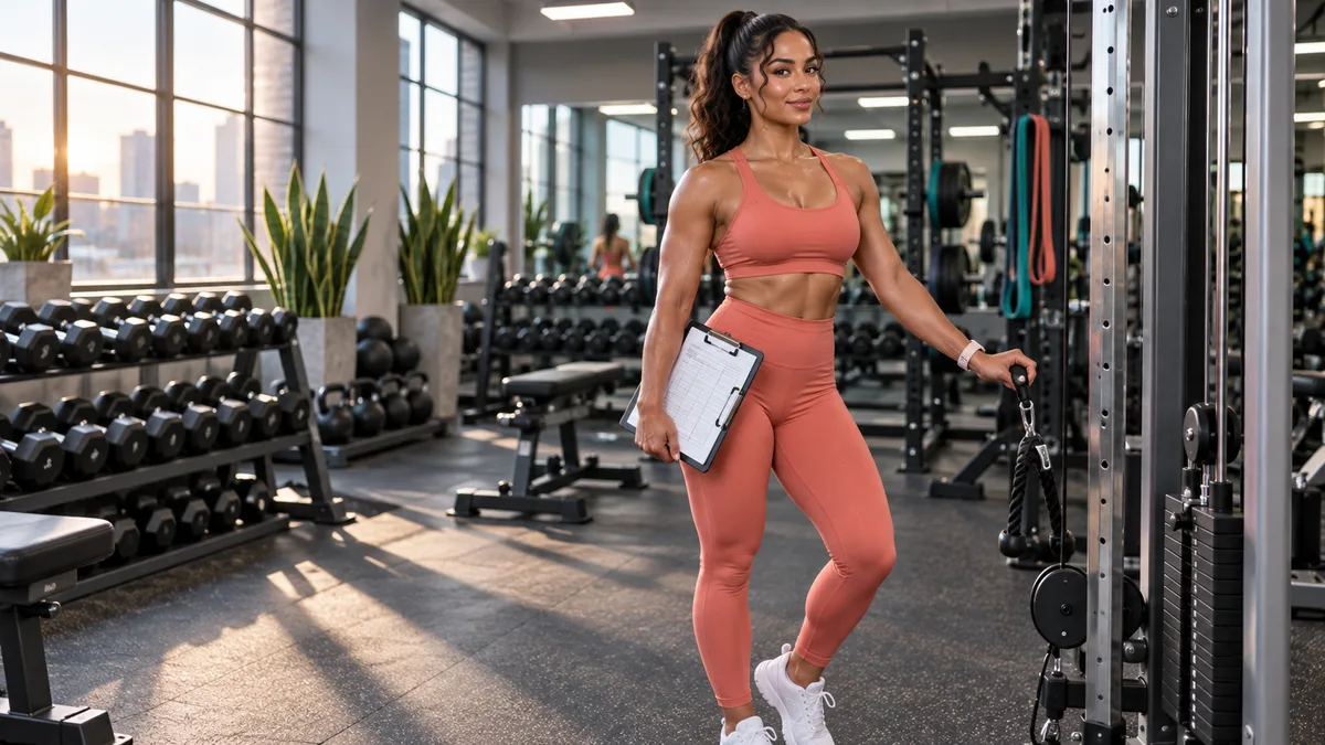 Weekly Gym Workout Plan for Women: Free Printable Schedule That Makes Every Gym Day Easier