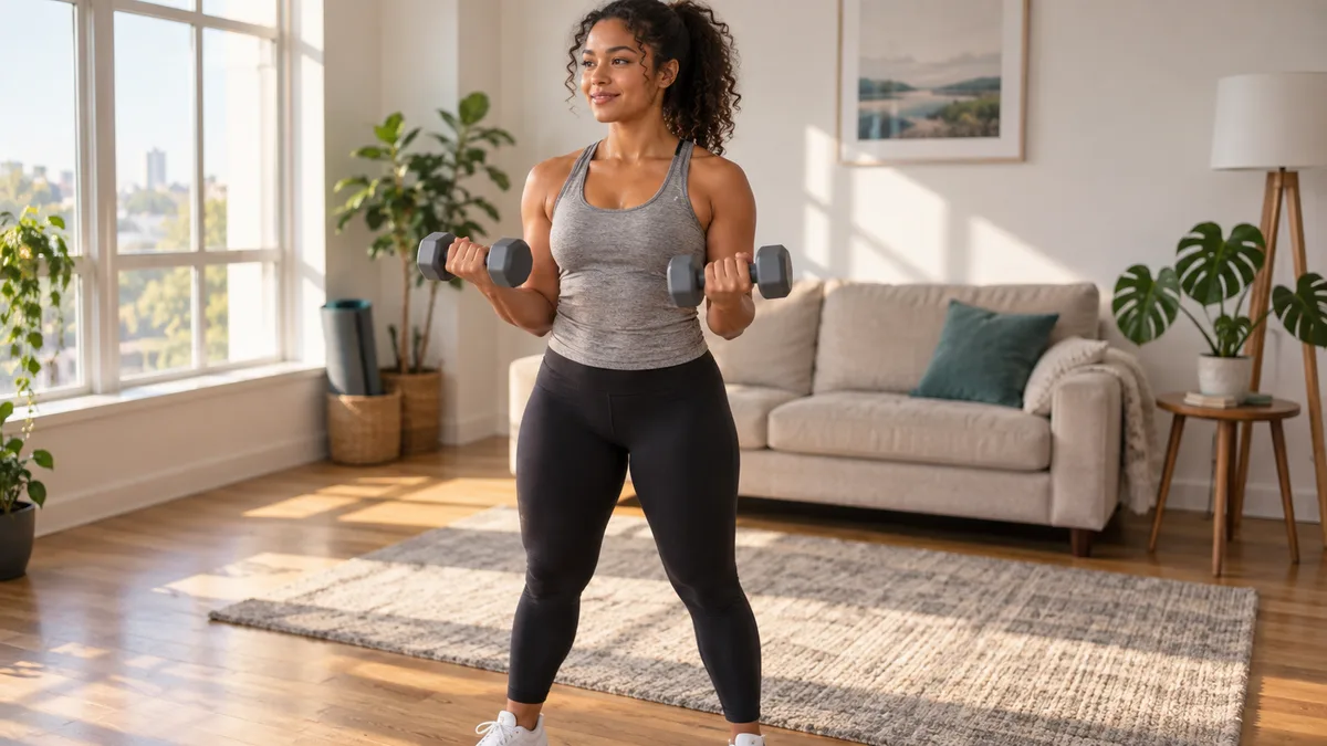 The Upper Body Workout at Home Dumbbell Routine Beginners Can Actually Stick With