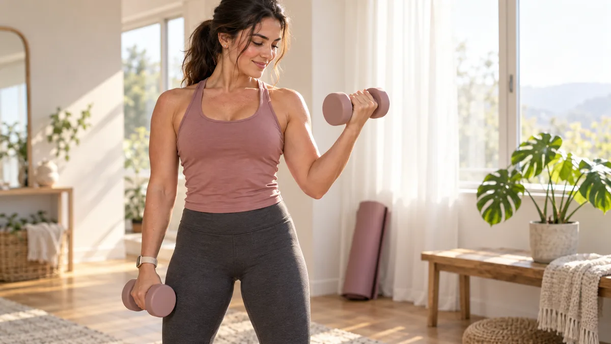 Easy Arm Workout Women Can Do With Weights: Beginner Moves That Build Strength