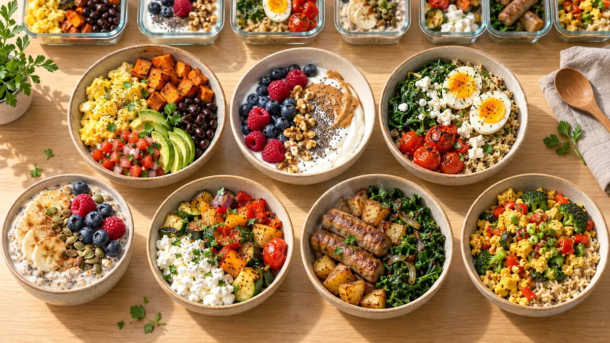 Breakfast Bowls Meal Prep: 7 High-Protein Recipes That Stay Fresh All Week