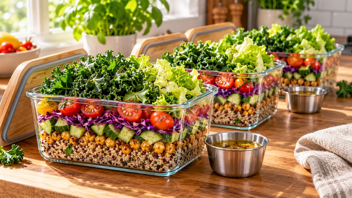 Meal Prep Salad Ideas That Stay Crisp All Week (No Soggy Lunches Ever)