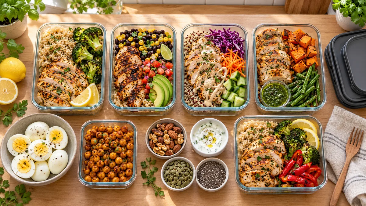 Healthy High Protein Meal Prep That Keeps You Full All Week Without Getting Boring