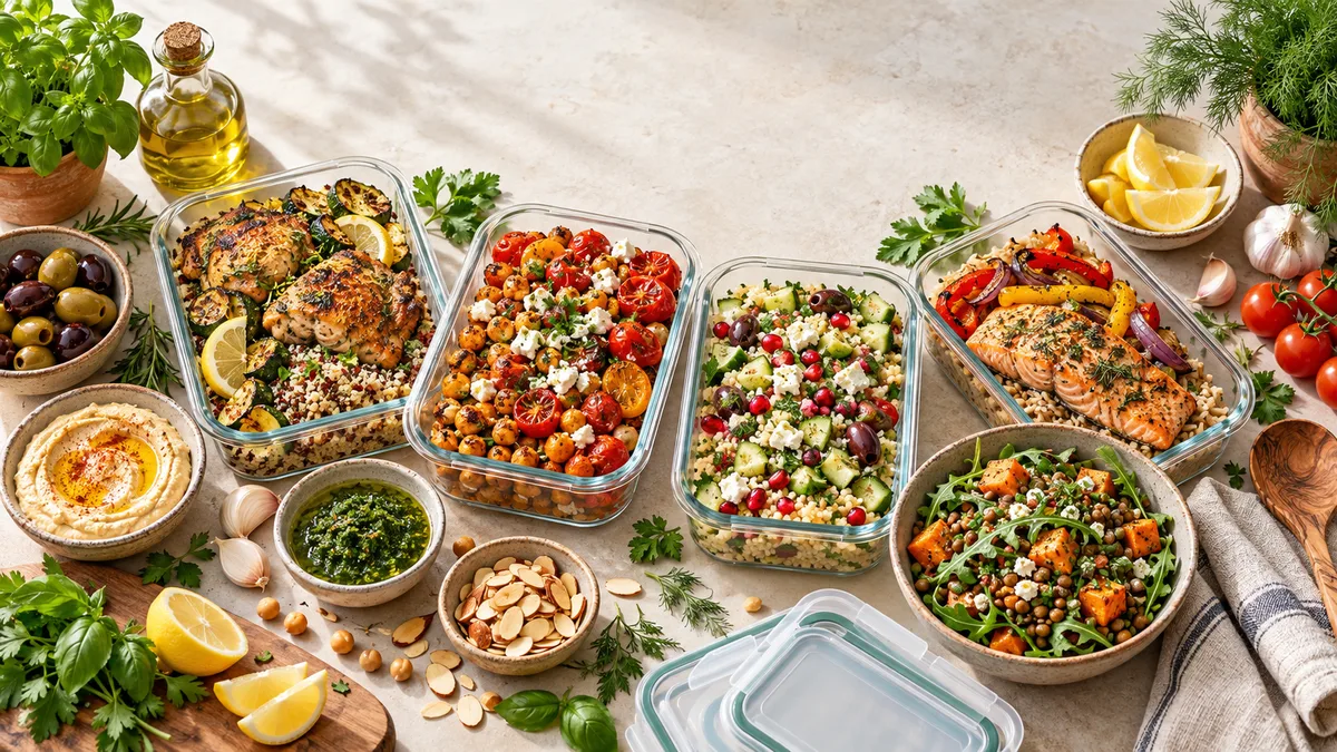 Mediterranean Diet Meal Prep That Keeps You Full All Week (Without Boring Lunches)