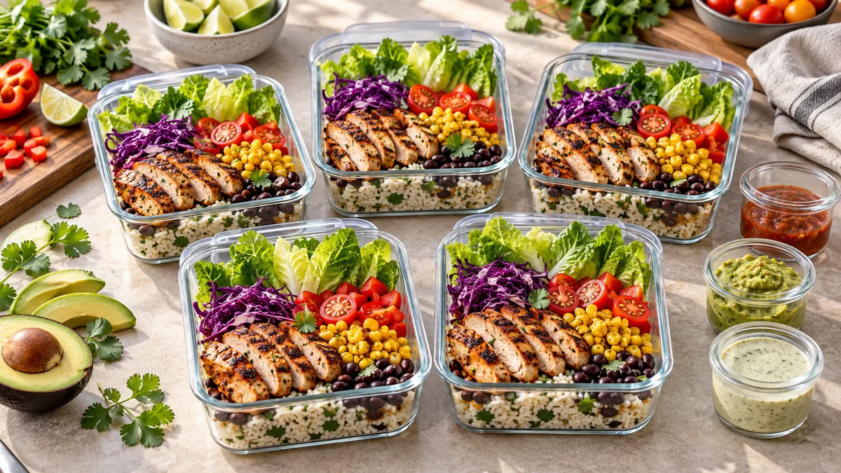 Burrito Bowl Meal Prep That Stays Fresh All Week (Not Soggy by Wednesday)