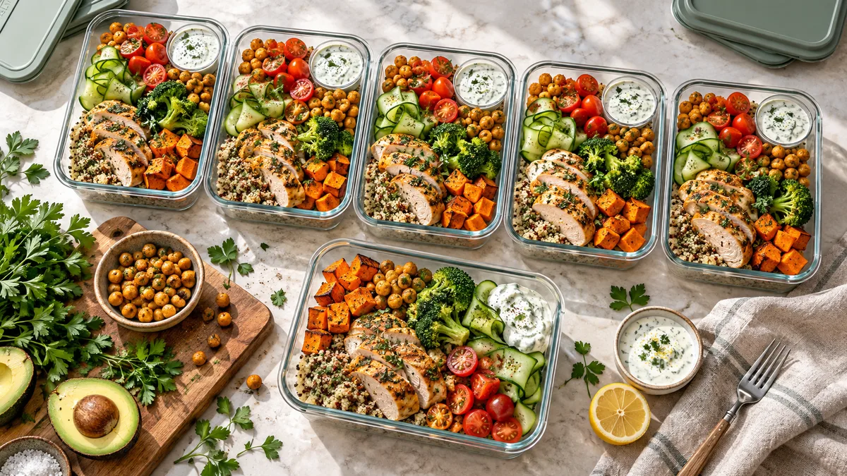 High Protein Lunch Meal Prep for the Week That Keeps You Full Past 3 PM
