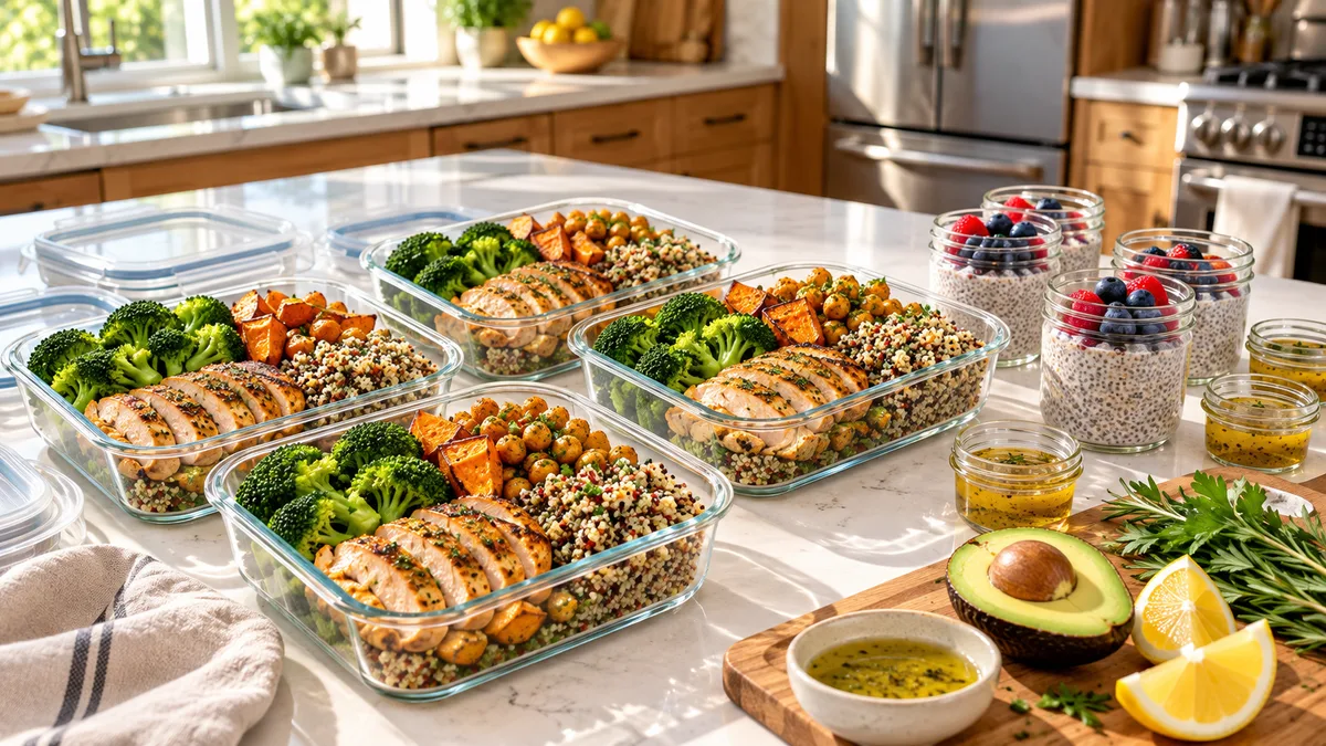 Easy Healthy Meal Prep for the Week That Takes Less Than 2 Hours on Sunday