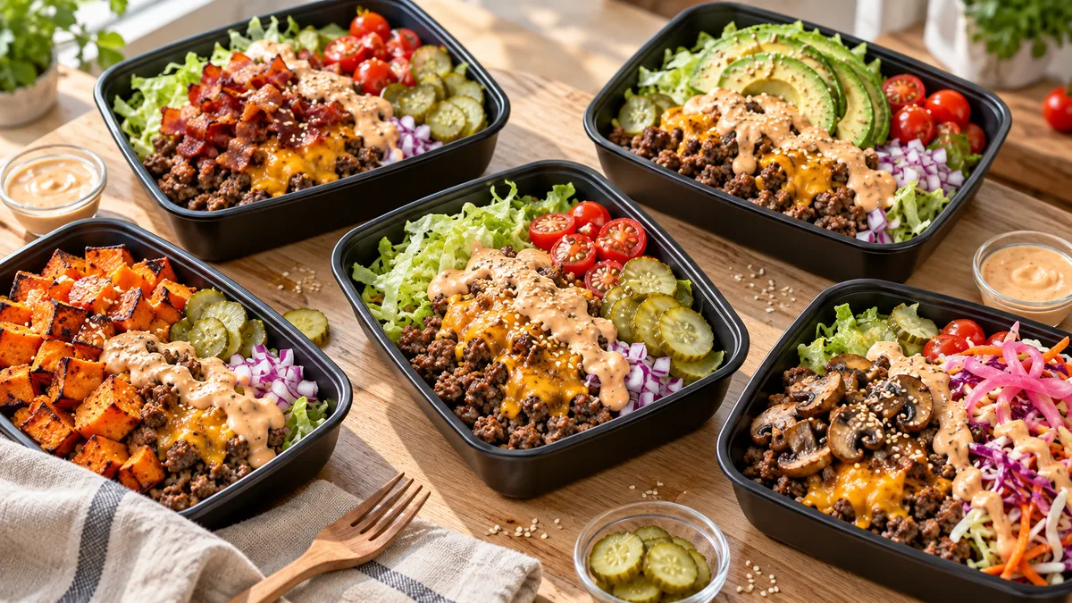 Burger Bowl Meal Prep: 5 Loaded Recipes That Beat Sad Desk Lunches All Week